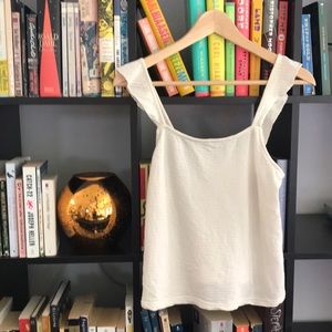 Marine Layer Cream Ribbed Camisole